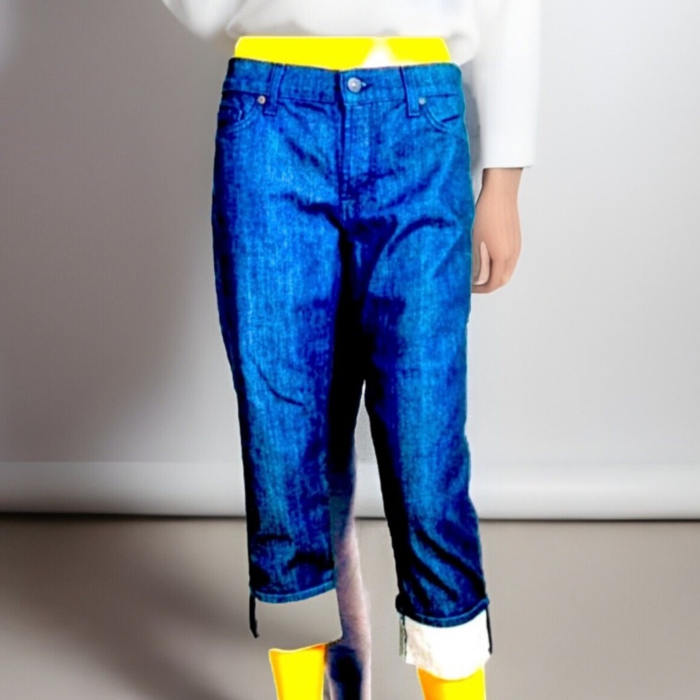 7 For All Mankind Roxanne Crop Jeans - Picture 2 of 6